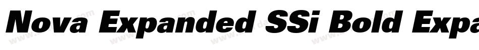 Nova Expanded SSi Bold Expanded Italic字体转换